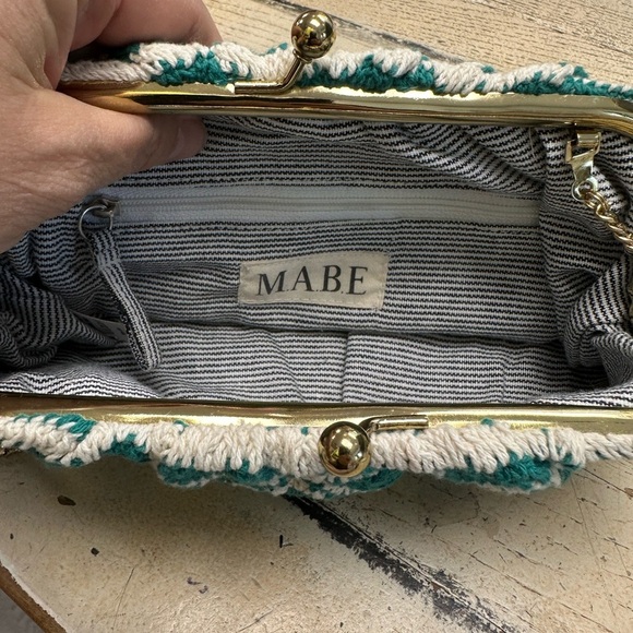 M.A.B.E. Kinta Crochet Pouch in Eucalyptus - Picture 6 of 8